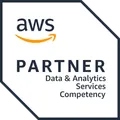 AWS Partner badge: Data & Analytics Services Competency