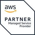 AWS Partner badge: Managed Service Provider